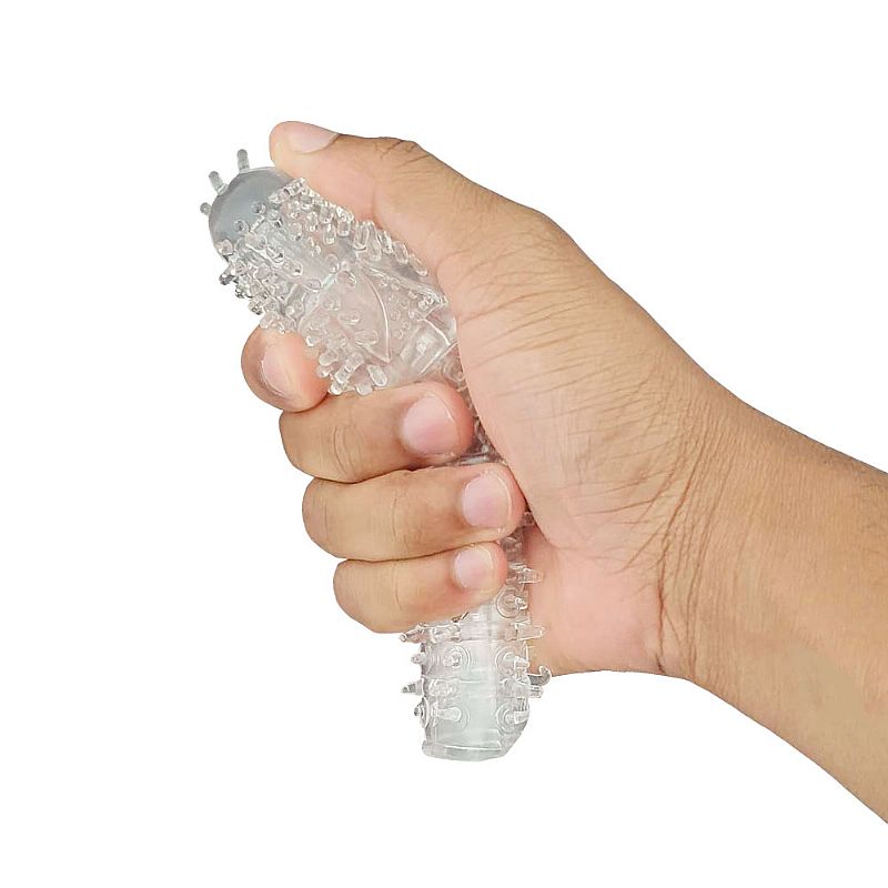 Capa Peniana Texturizada em Jelly - Macia e Flexível 14 cm (1030) — foto 3