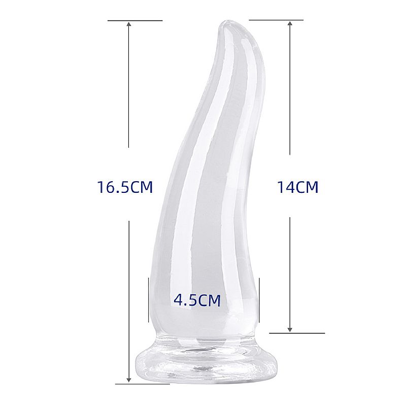 Plug Anal em Silicone - Formato de Cone - 16,5x4,5cm (8446) — foto 2
