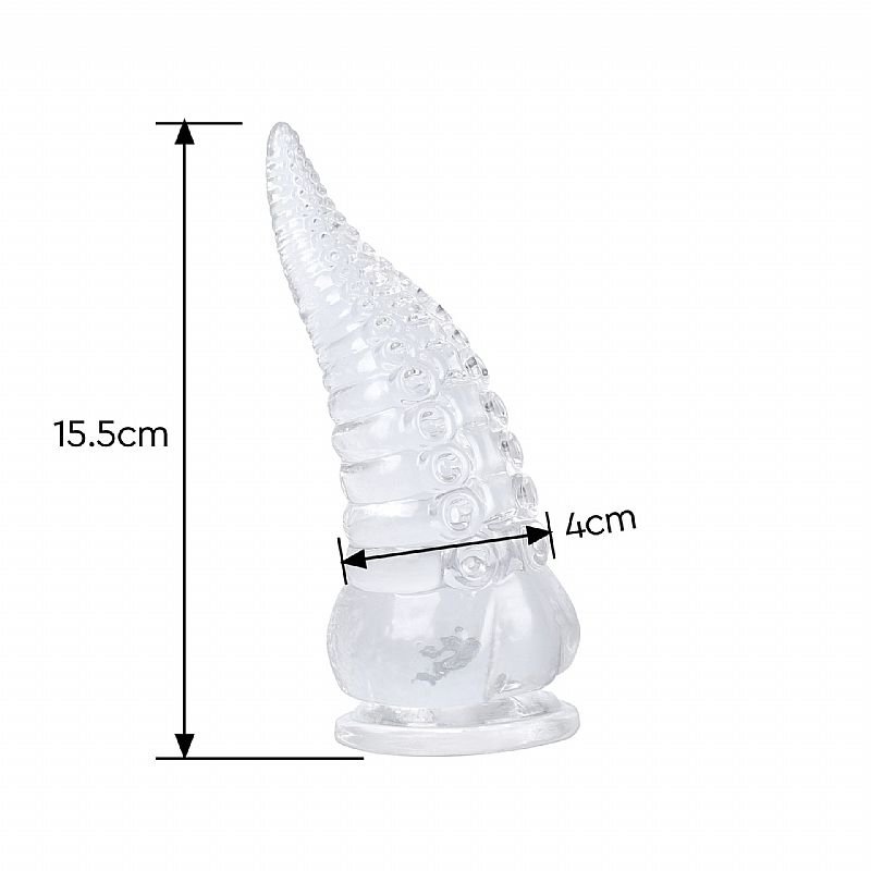 Plug Anal em Silicone - Formato de Dildo com Ventosa -15,5x4,0 cm (8448) — foto 2