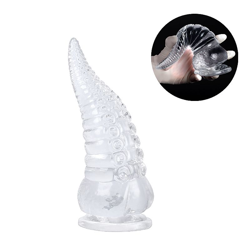 Plug Anal em Silicone - Formato de Dildo com Ventosa -15,5x4,0 cm (8448) — foto 1