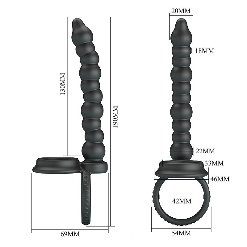 Anel Companheiro com Plug Anal Escalonado - Dillion (9023) Pretty Love — foto 2