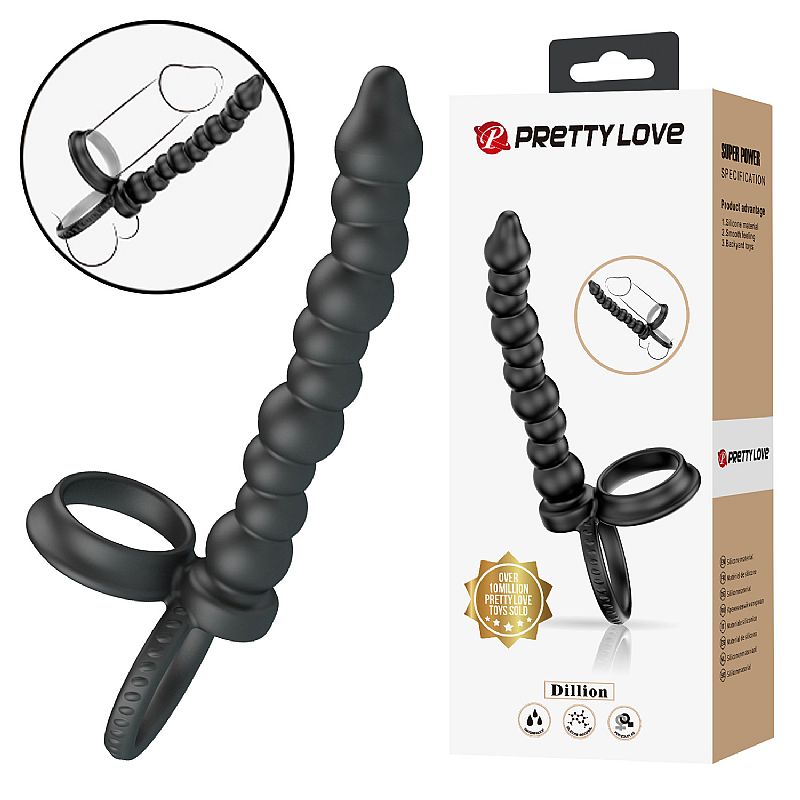 Anel Companheiro com Plug Anal Escalonado - Dillion (9023) Pretty Love — foto 1