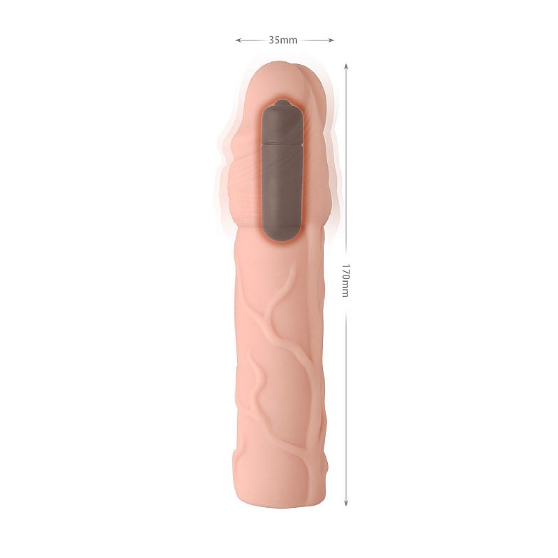 Capa Peniana com Vibrador 17,0x3,5cm (9390) — foto 3