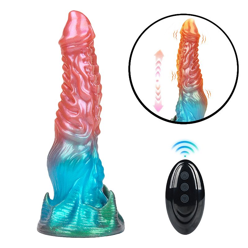 Plug Anal Alien com Aquecimento / Vai e Vem - Controle Remoto - 23,5 x 6,3 - SI — foto 1