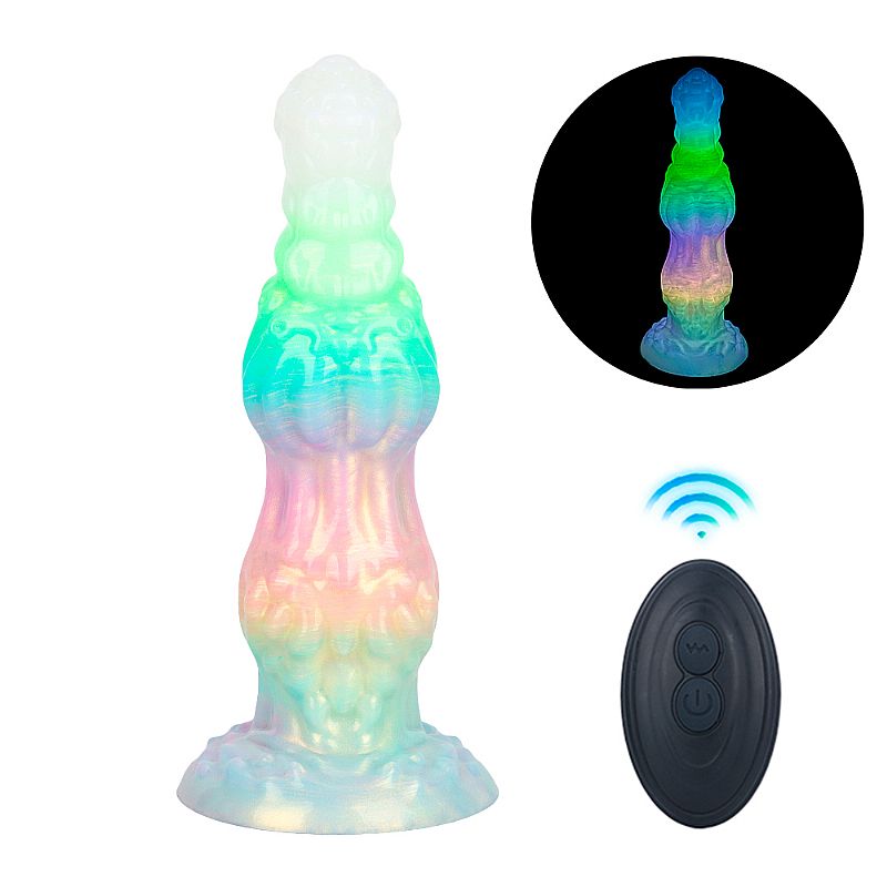 Plug Anal Alien monster com Vibração/Fluorescente - Controle Remoto - 24,4 x 6,8 (9828) — foto 1