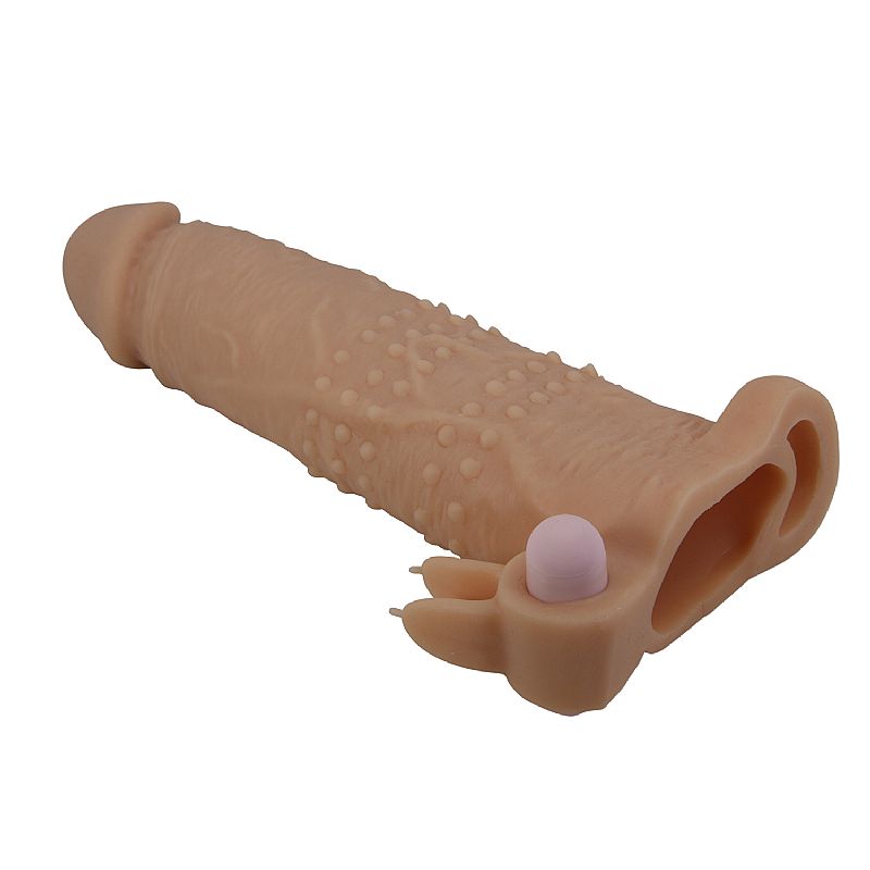 Capa Peniana com Anel de Escroto com Vibro 20.0 x 5.0cm (4203) Pretty Love — foto 2