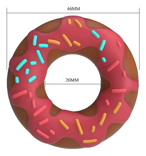 Anel Peniano Formato de Donuts (4017) Para Diâmetro 2.0 cm Pretty Love — foto 5