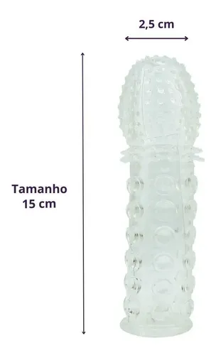 Capa Peniana Extensora com Textura - 15 cm (1029) — foto 2