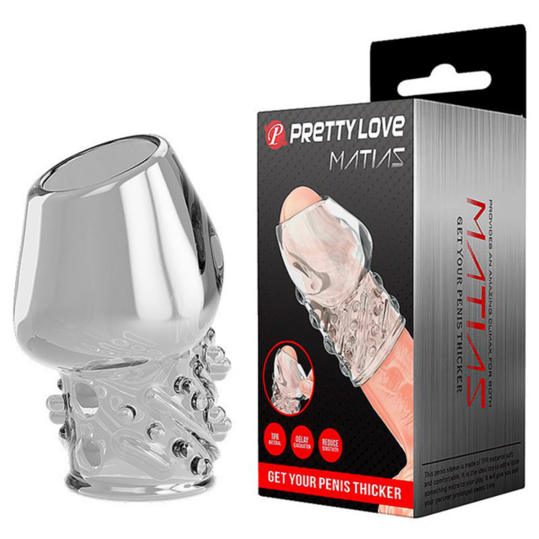 Capa Peniana para Glande 6,5 X 3,6 cm - Matias (7600) Pretty Love — foto 1