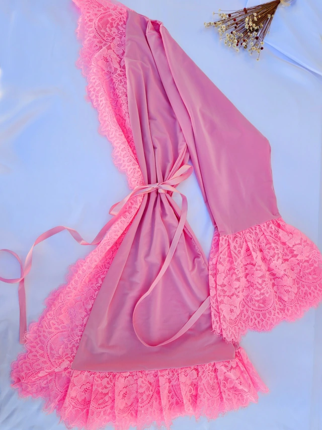 ROBE renda rosa — foto 4