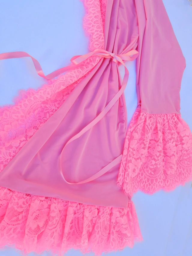 ROBE renda rosa — foto 3