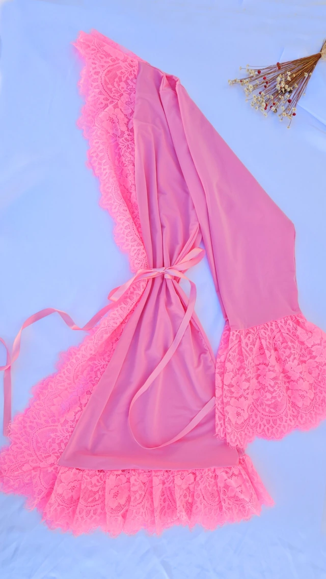 ROBE renda rosa — foto 5