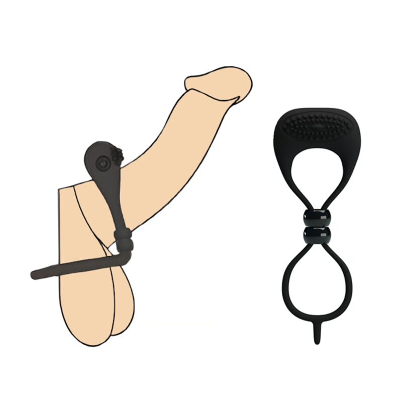 Anel Peniano e Anel para Escroto com Vibrador (1186) Locker - Pretty Love