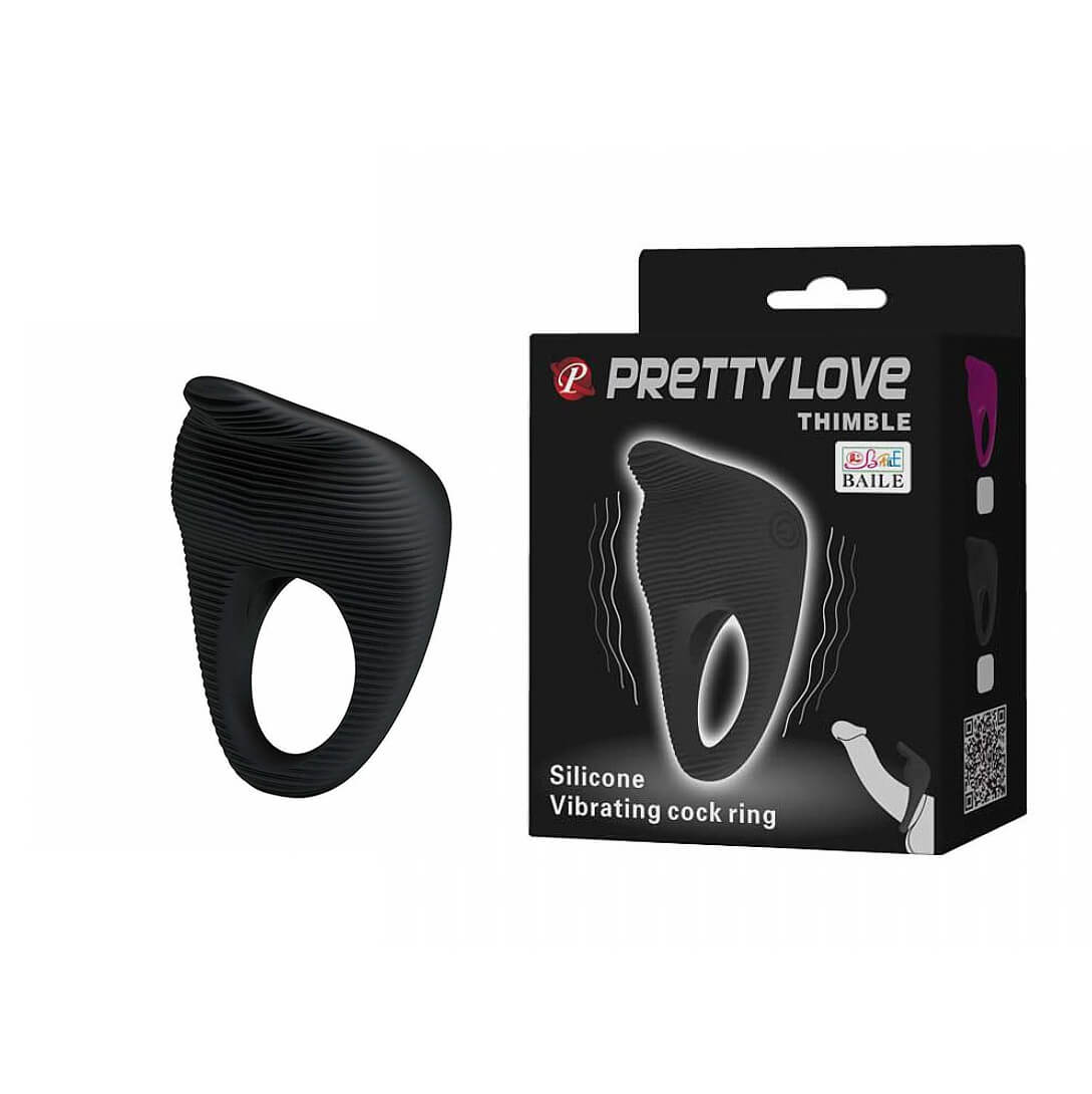 Anel Peniano Thimble com Vibrador (1201) Pretty Love — foto 1