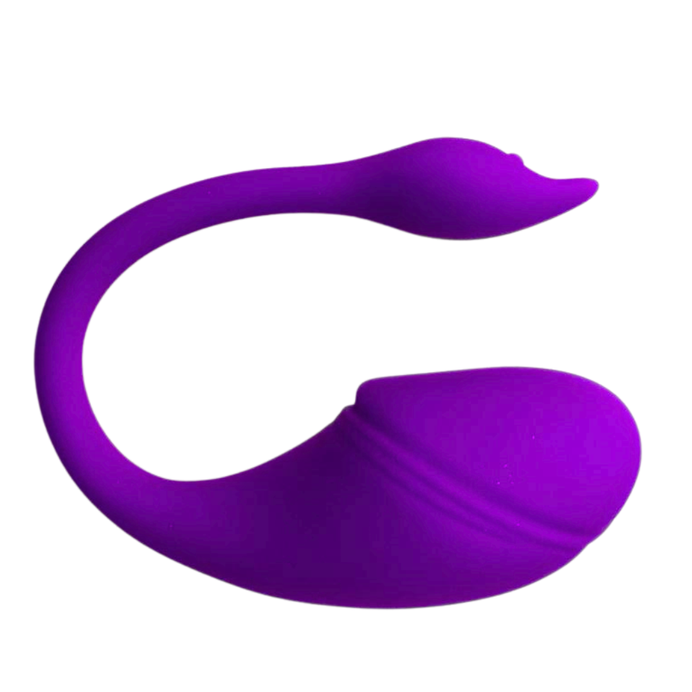 Vibrador de casal em silicone liquido por aplicativo (2031) recarregável roxo — foto 1
