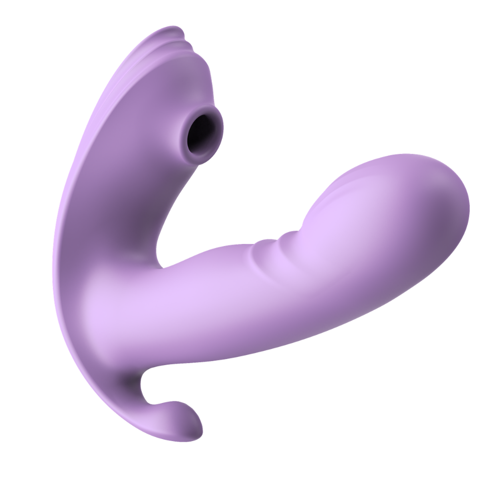 Vibrador ponto g com estimulador perineal por aplicativo (3416) recarregável — foto 1
