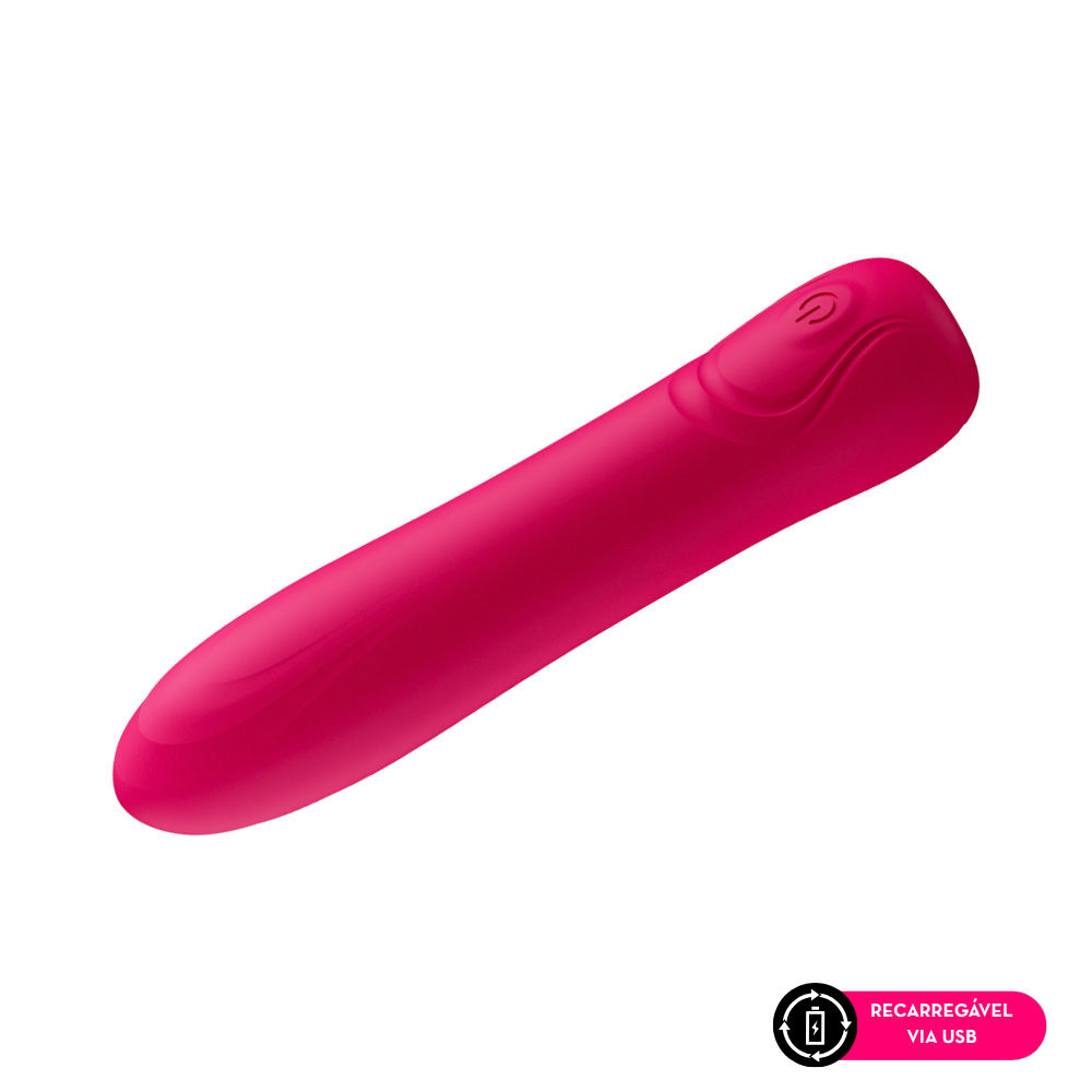 Cápsula vibratória bullet em silicone liquido (3228) recarregável — foto 1