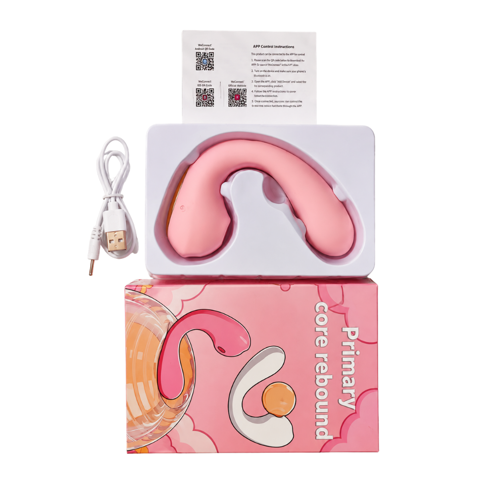 Vibrador com estimulador clitoriano por aplicativo de celular (3403) recarragável — foto 2