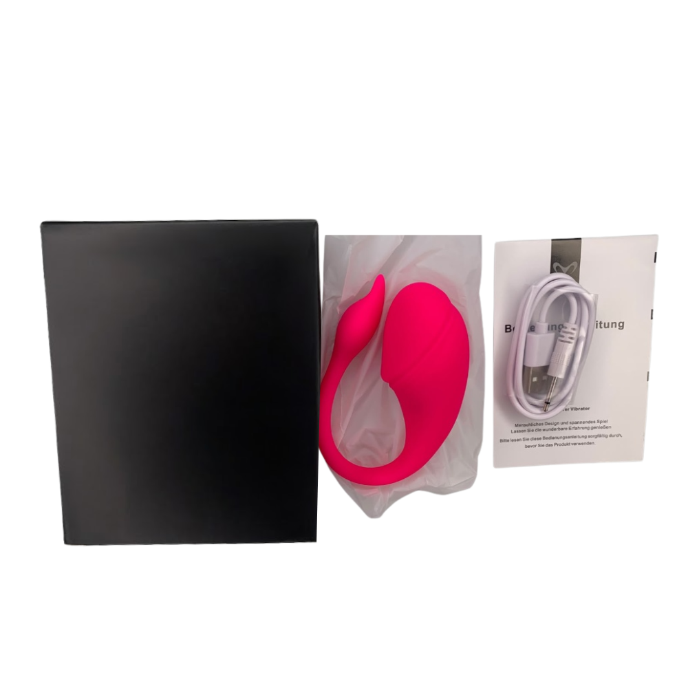 Vibrador de casal em silicone liquido por aplicativo (2031) recarregável roxo — foto 3