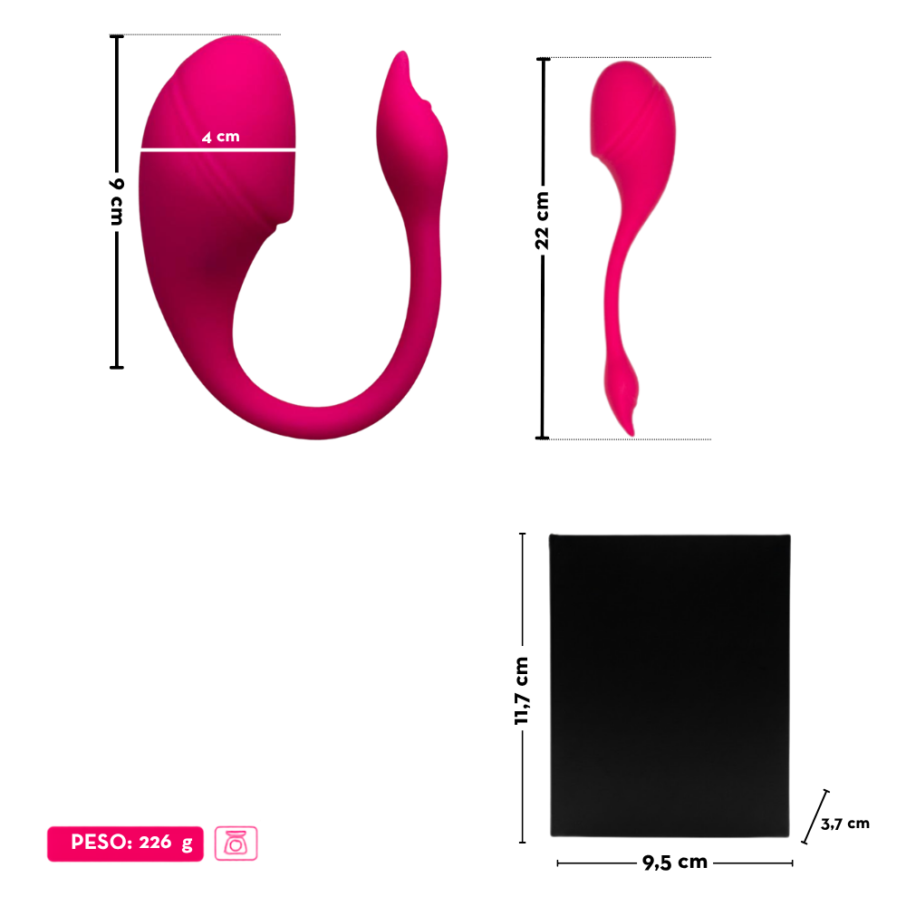 Vibrador de casal em silicone liquido por aplicativo (2031) recarregável rosa — foto 8