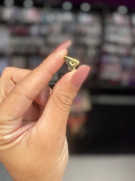 Letra Metal para Calcinha Personalizável (número 4)