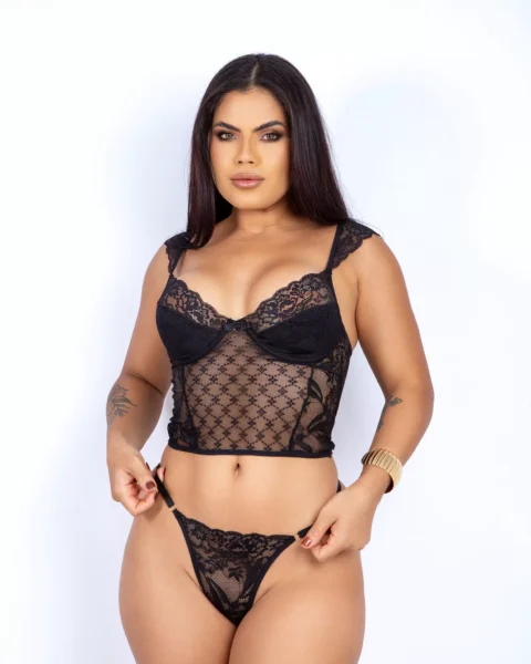 Conjunto Corselet Louis Vuitton II (554) GG