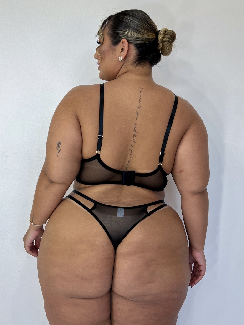 Lingerie Flower (GG) PRETO — foto 2
