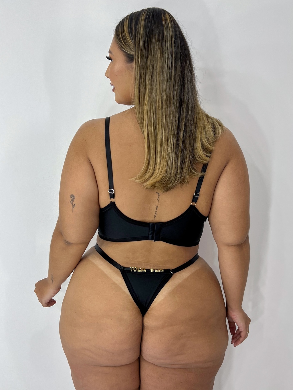 Lingerie Luara Personalizável (XG) Preto — foto 2