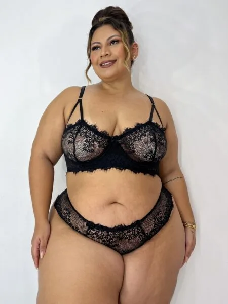 Lingerie Olívia (XG) Preto