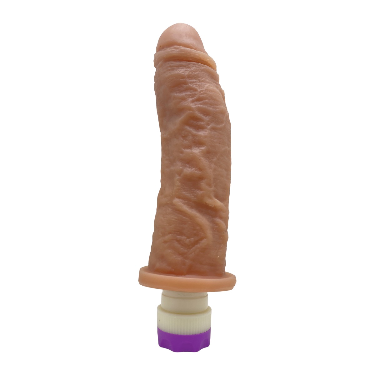 Prótese Realística 19x5,5cm com Vibro - Bege — foto 4
