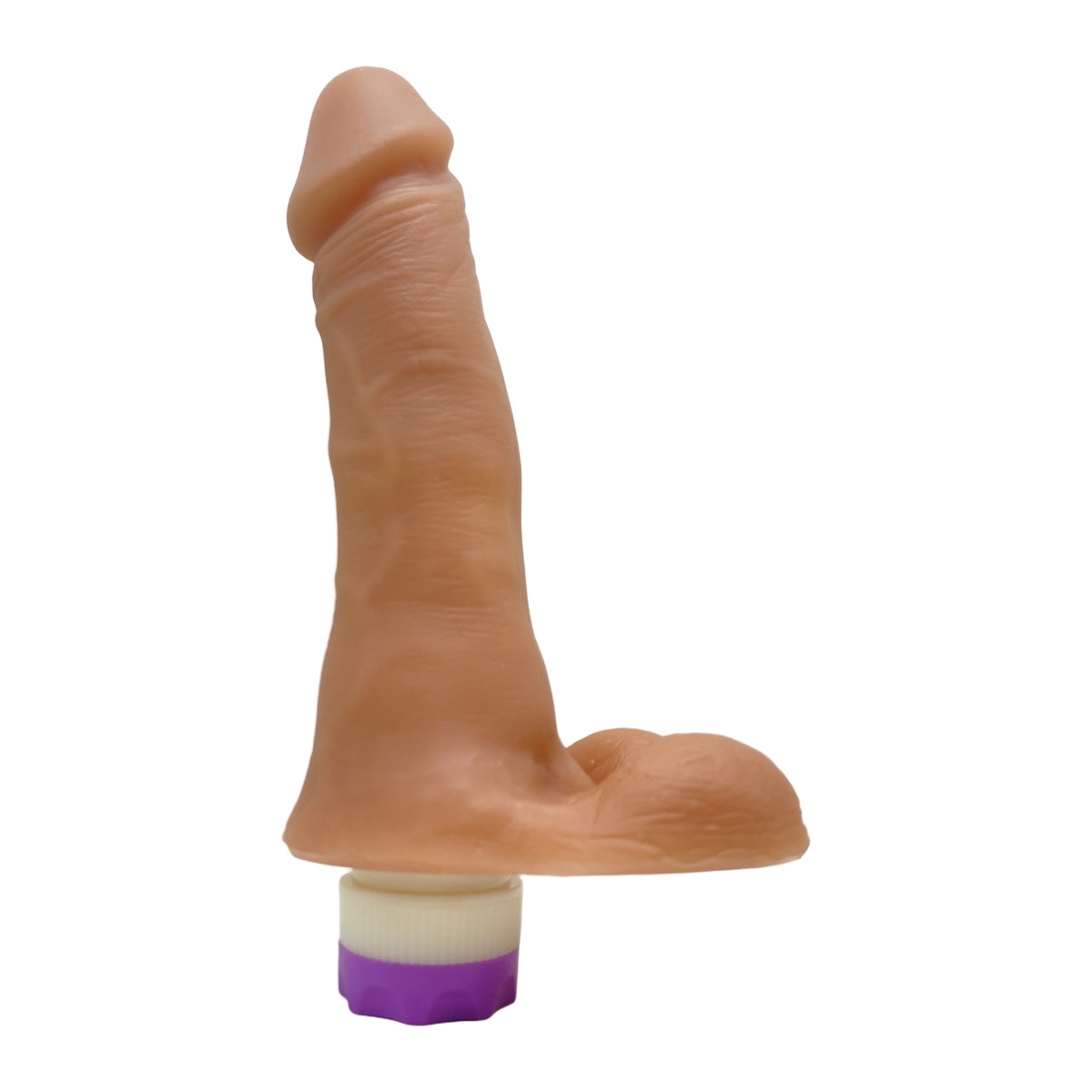 Prótese Realística 17x4cm com Vibro - Bege — foto 1