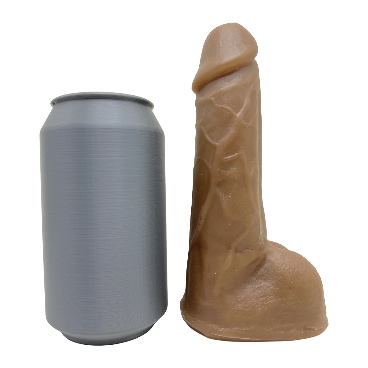 Prótese Realística 16x4cm com Cinta - Chocolate — foto 5