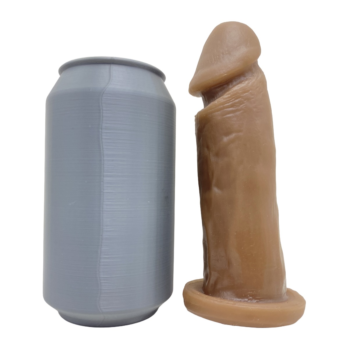 Prótese Realística 14x4cm Maciça - Chocolate — foto 5