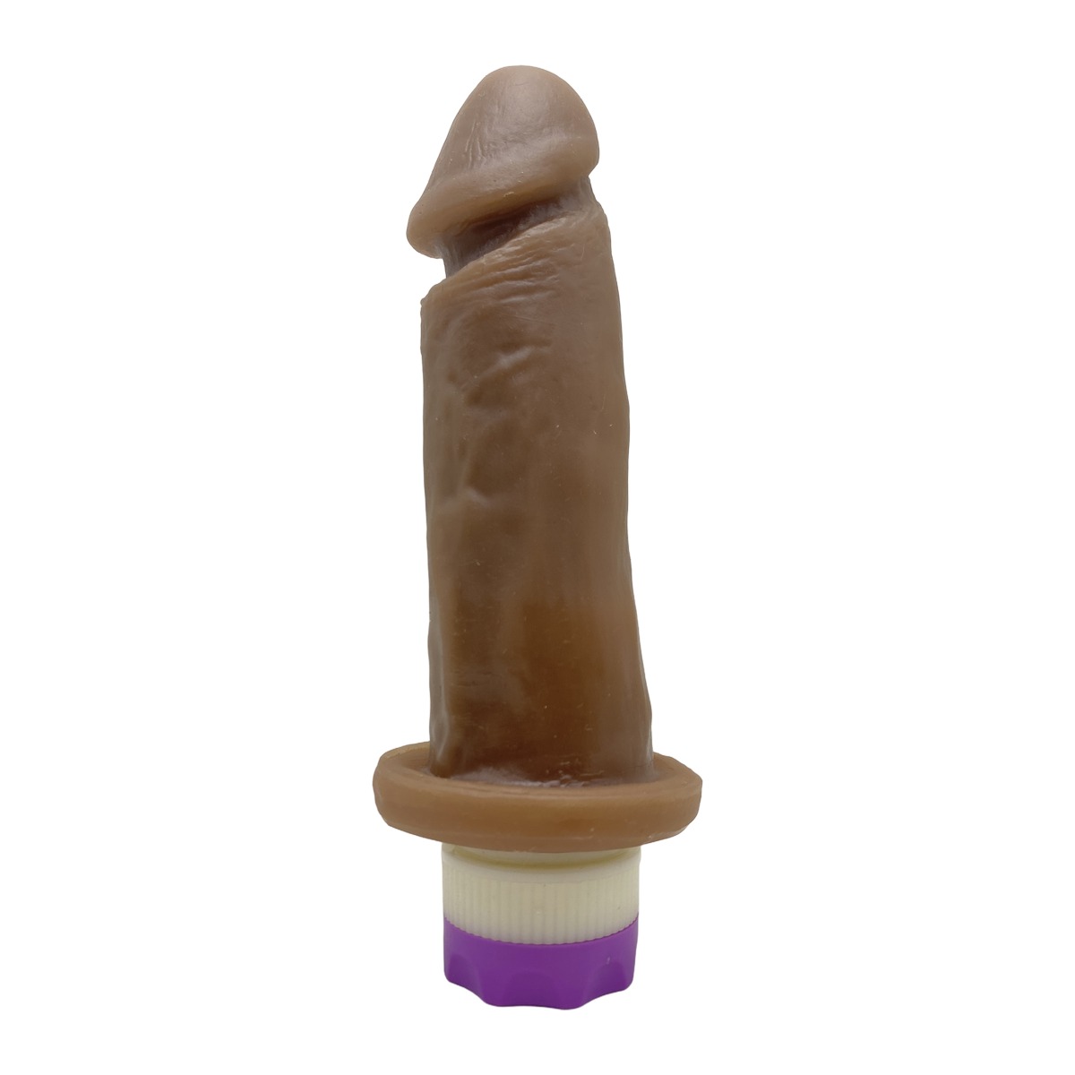Prótese Realística 14x4cm com Vibro - Chocolate — foto 1