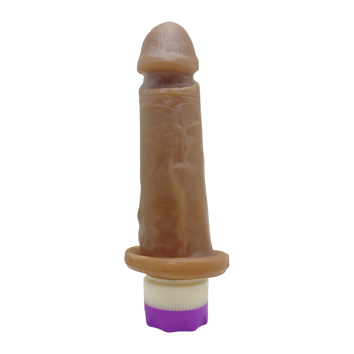 Prótese Realística 14x4cm com Vibro - Chocolate — foto 2