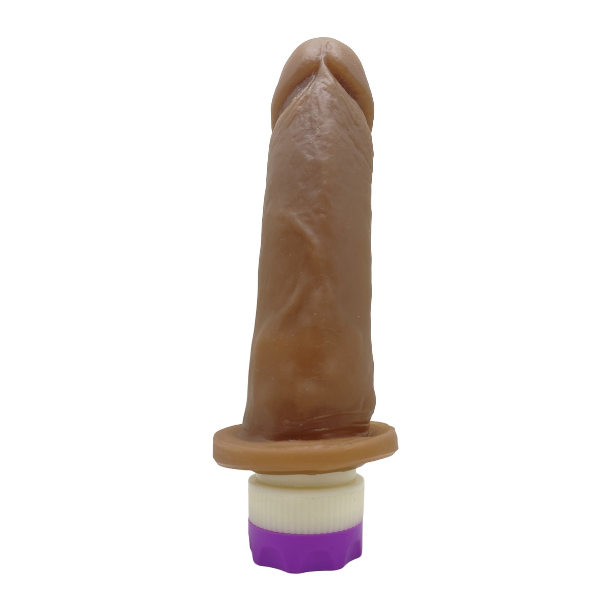 Prótese Realística 14x4cm com Vibro - Chocolate — foto 3