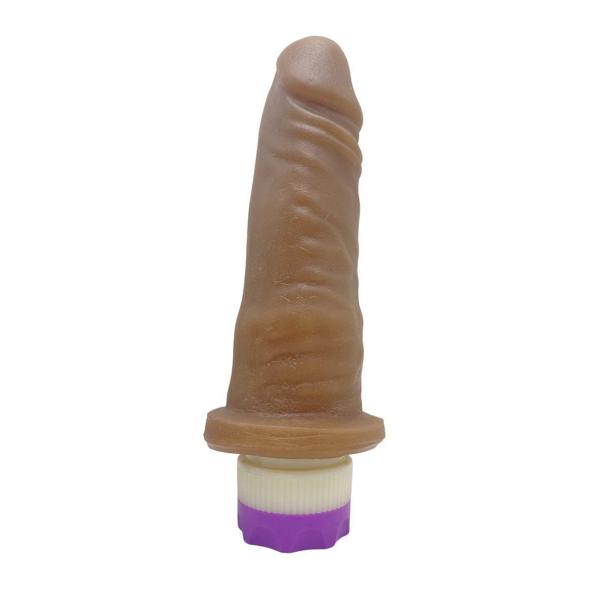 Prótese Realística 14x3,5cm com Vibro - Chocolate — foto 1