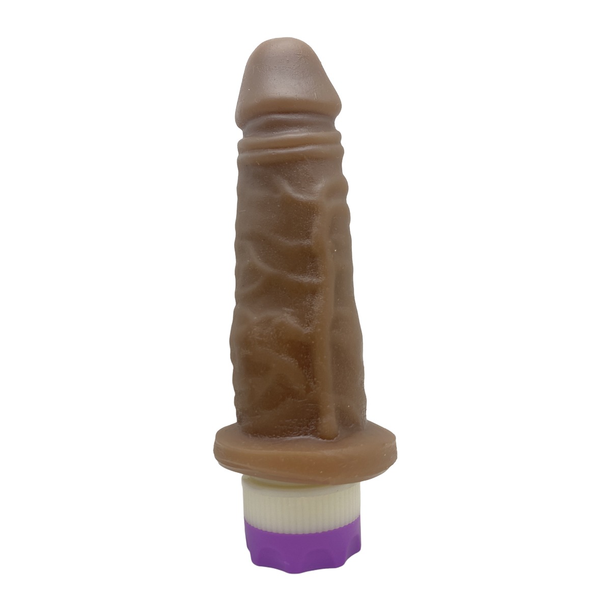 Prótese Realística 14x3,5cm com Vibro - Chocolate — foto 2