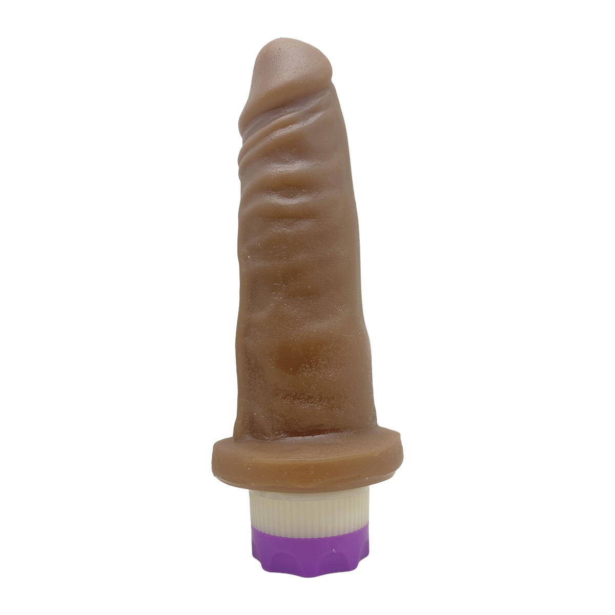 Prótese Realística 14x3,5cm com Vibro - Chocolate — foto 4