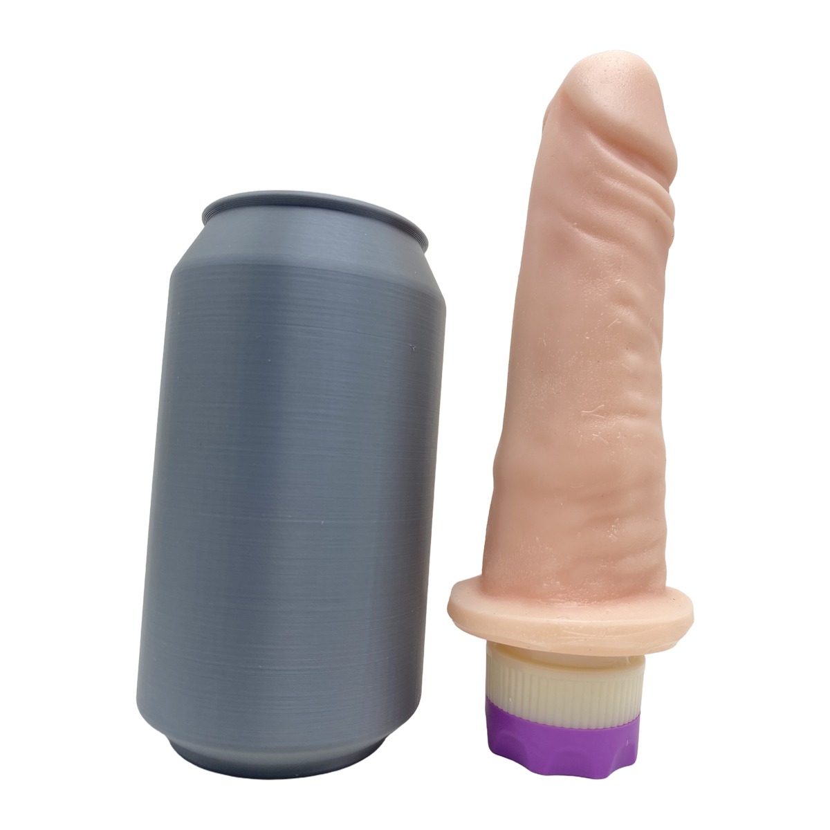 Prótese Realística 14x3,5cm com Vibro Recarregável - Rosa — foto 5