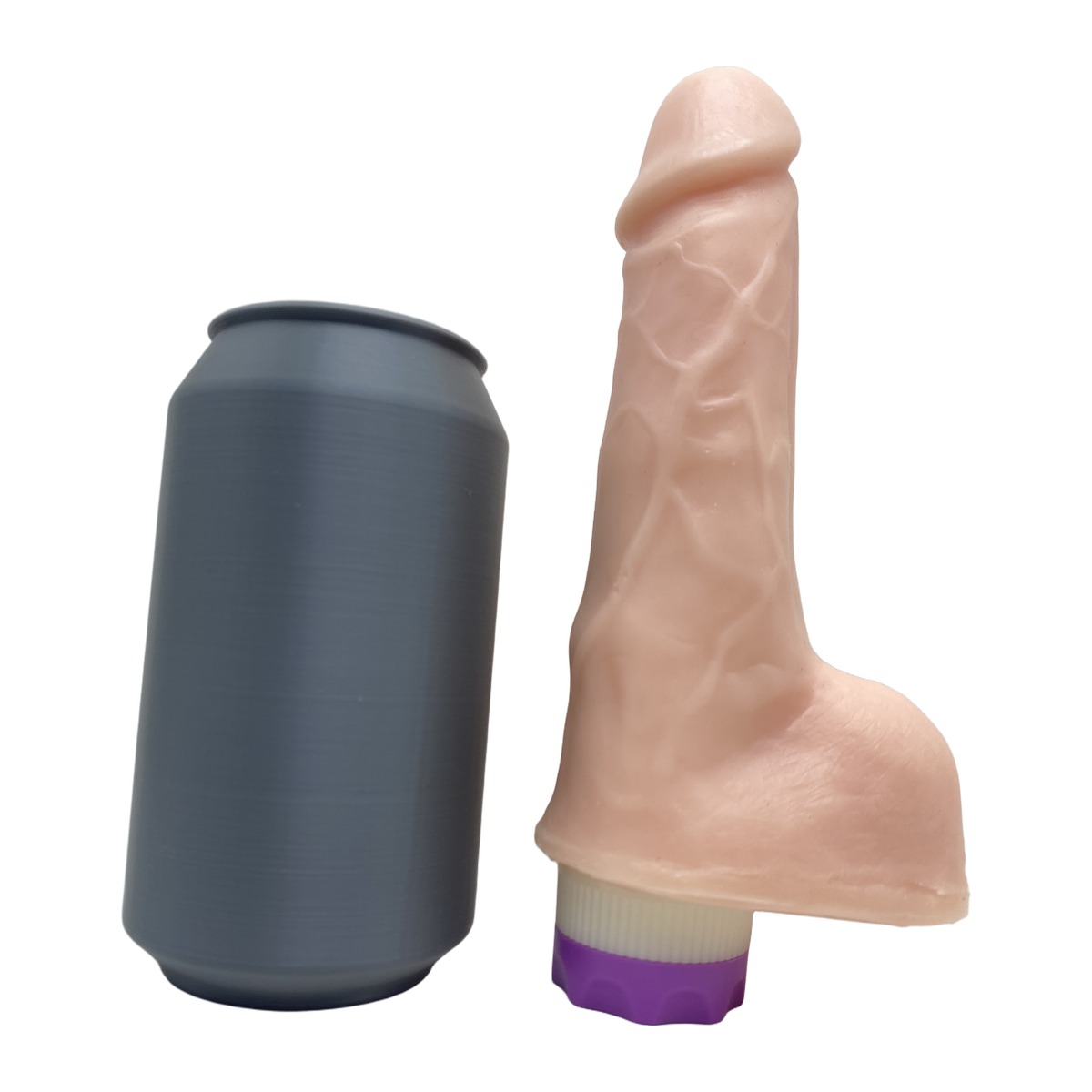 Prótese Realística 16x4cm com Vibro Recarregável - Rosa — foto 5