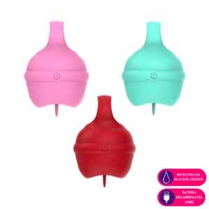 Vibrador de Clitóris com Língua Mágica 10 Vibrações - Vermelho (2621) Recarregável — foto 1