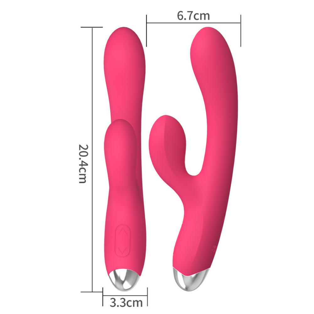 Vibrador Ponto G com Estimulador Clitoriano (4229) Recarregável — foto 4