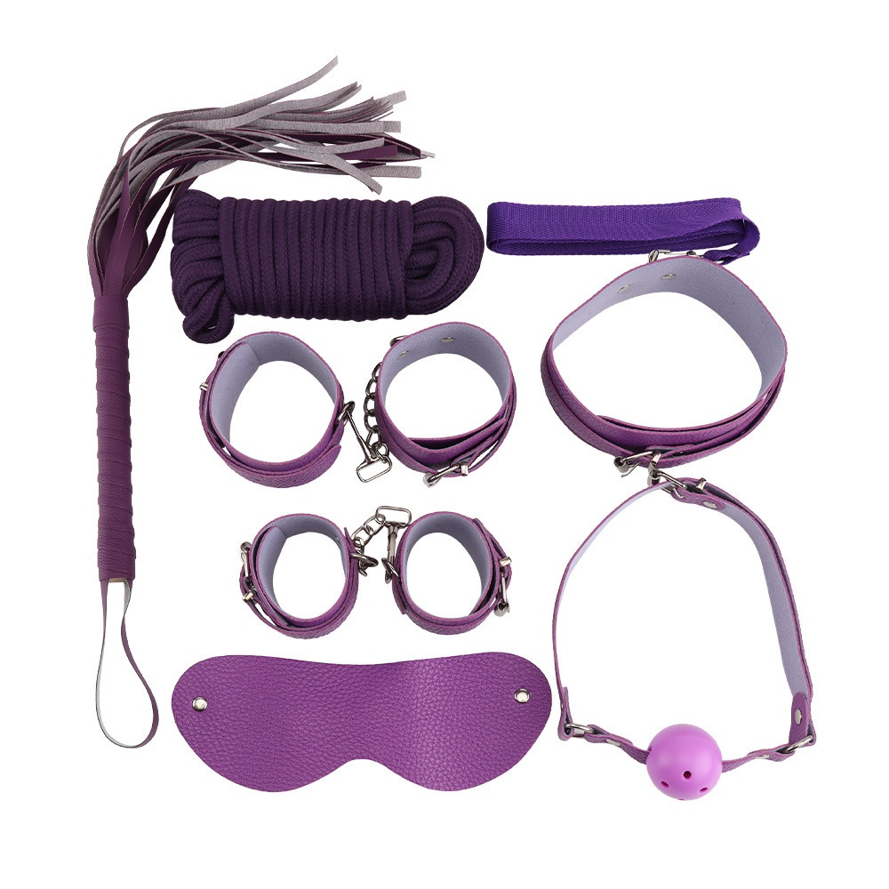 Kit Bondage 8 em 1 Roxo (1802) — foto 1