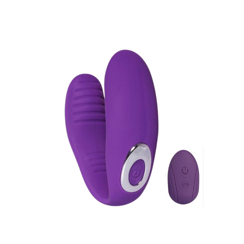 Vibrador de Casal com 10 Intensidades - Roxo (1204) Recarregável — foto 1