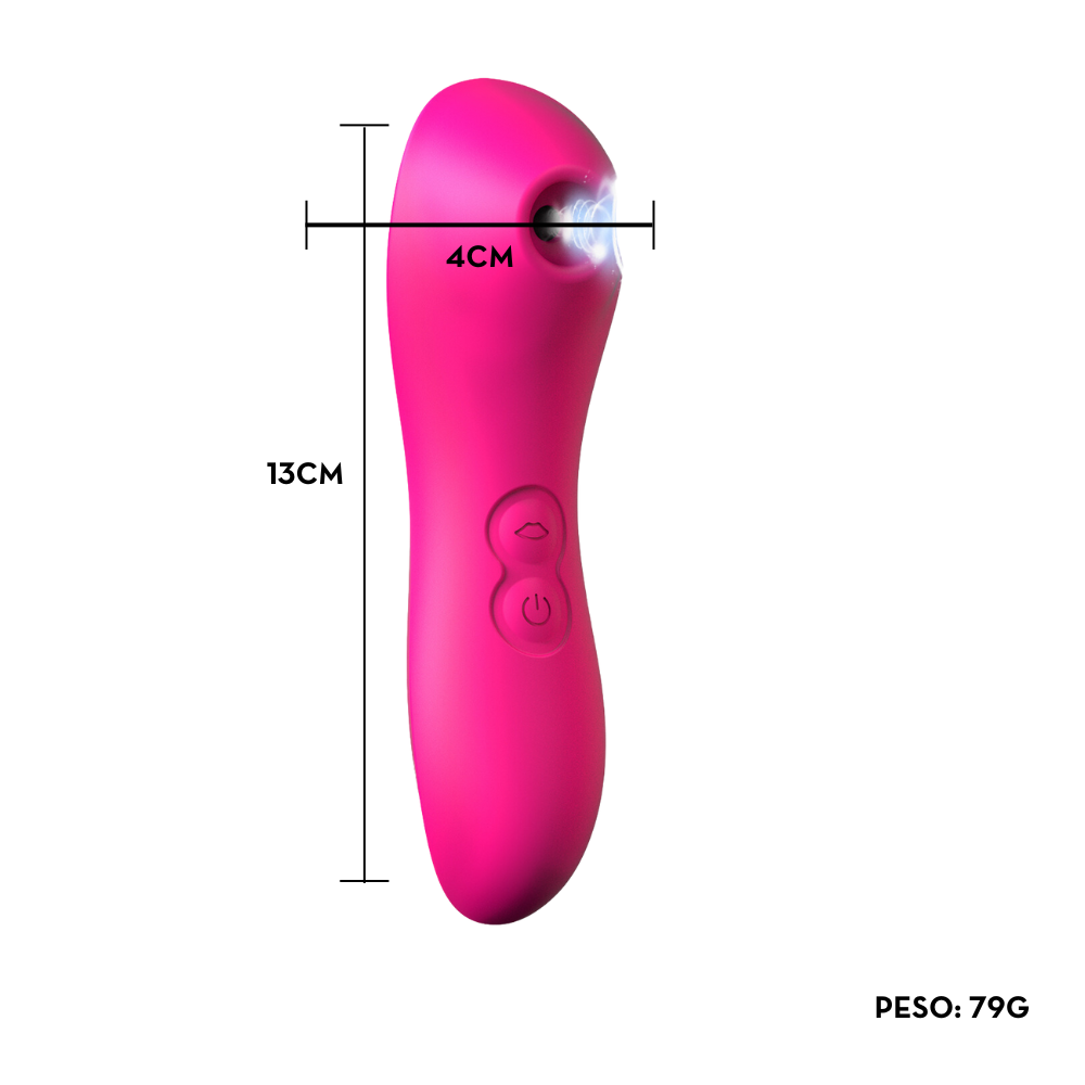 Vibrador de Clitóris com Pulsação 10 Intensidades Pink (2142) Recarregavel — foto 3