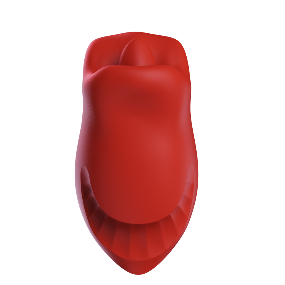 Vibrador de Clitóris em Formato de Boca com Língua Vibratória e Movimento (8518) Recarregável — foto 3