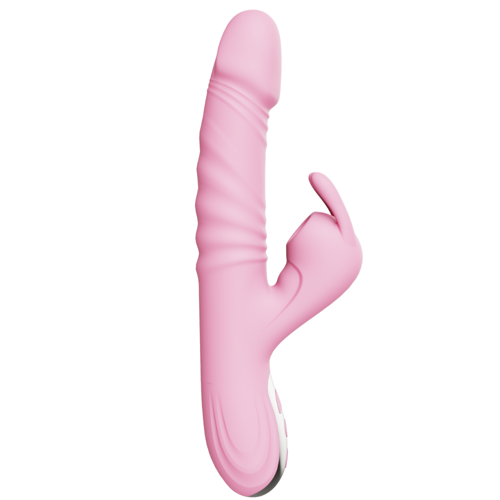 Vibrador Rabbit com Pulsação C/Aquecimento e Rotação 360º - Rosa (5225) Recarregável — foto 3