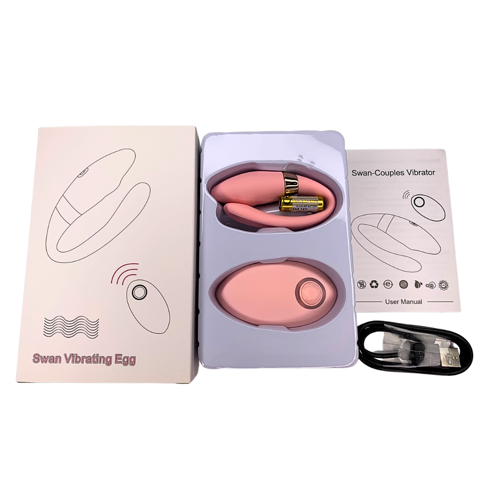 Vibrador de Casal com Controle sem Fio 10 Intensidades Pink (1053) Recarregável — foto 2