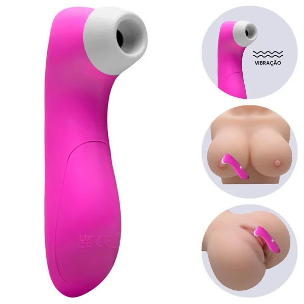 Vibrador de Clitóris 8 Intensidades Rosa Pilha